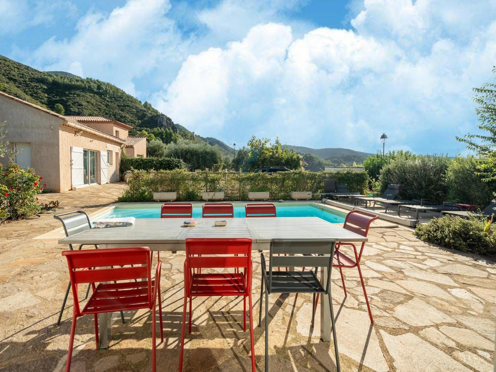 House In The South Of France With Private Pool Villa Roquebrun Buitenkant foto